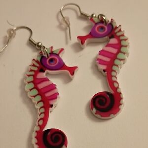 Colorful Seahorse Earrings